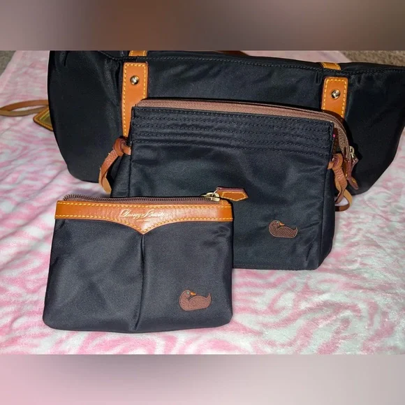 Dooney & Bourke Nylon/ Leather Trio Set. EUC - Picture 8 of 16